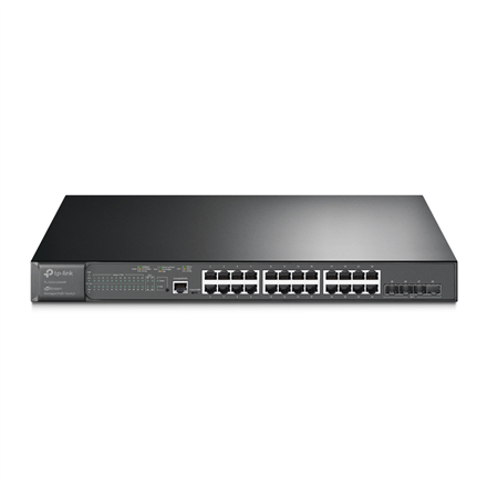 TP-LINK | 24-Port Gigabit and 4-Port 10GE SFP+ L2+ Managed Switch with 24-Port PoE+ | TL-SG3428XMP JetStream | Managed L