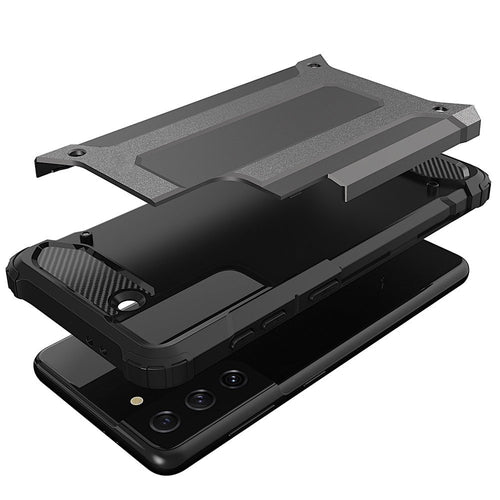 Hybrid Armor Case Tough Rugged Cover for Samsung Galaxy S22+ (S22 Plus) black — Hurtel
