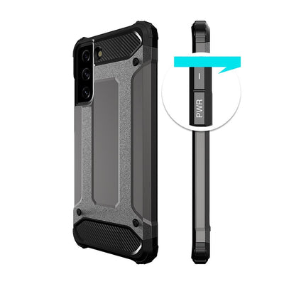 Hybrid Armor Case Tough Rugged Cover for Samsung Galaxy S22+ (S22 Plus) black — Hurtel