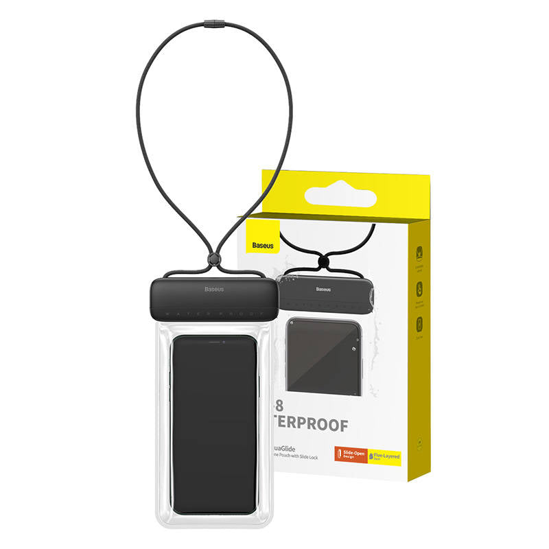 Waterproof phone case Baseus AquaGlide (black) - Image 1