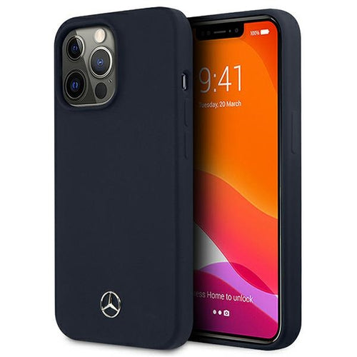 Mercedes MEHCP13LSILNA iPhone 13 Pro / 13 6,1" granatowy/navy hardcase Silicone Line