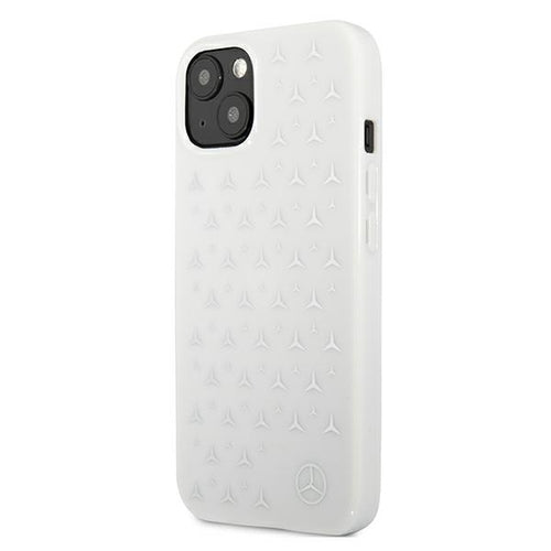 Mercedes Silver Stars Pattern Case for iPhone 13 mini - White