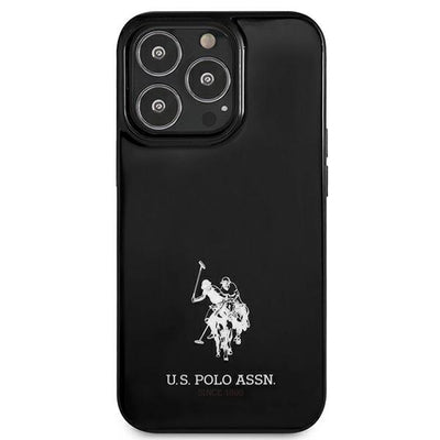 US Polo USHCP13XUMHK iPhone 13 Pro Max 6.7" black/black hardcase Horses Logo — U.S. Polo Assn.