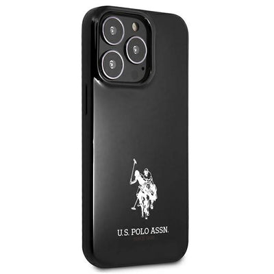 US Polo USHCP13XUMHK iPhone 13 Pro Max 6.7" black/black hardcase Horses Logo — U.S. Polo Assn.