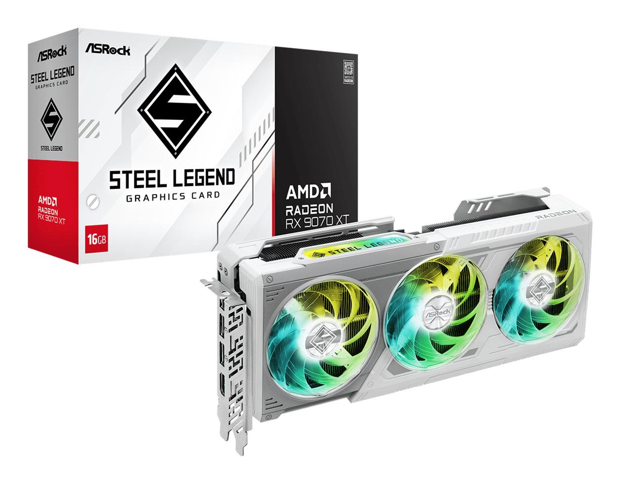 Graphics Card ASROCK AMD Radeon RX 9070 XT 16 GB GDDR6 256 bit PCI Express x16 5.0 Active RX9070XTSL16G