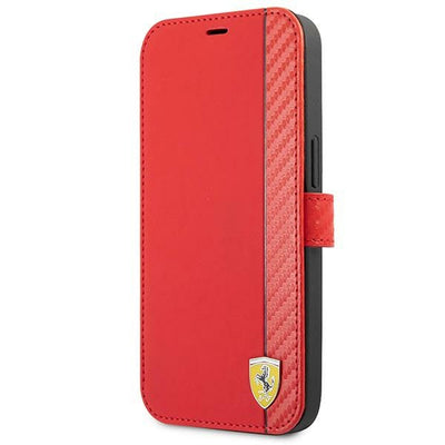 Ferrari FESAXFLBKP13SRE iPhone 13 mini 5.4" red/red book On Track Carbon Stripe