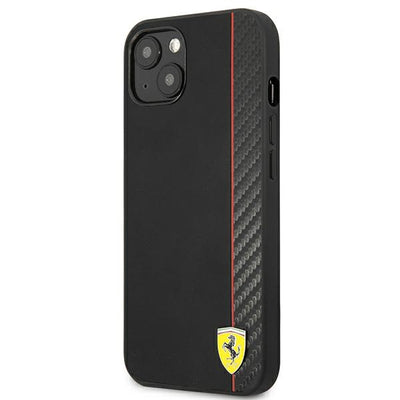 Ferrari FESAXHCP13SBK iPhone 13 mini 5.4" black/black hardcase On Track Carbon Stripe