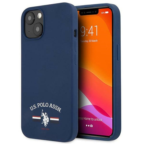 US Polo USHCP13SSFGV iPhone 13 mini 5,4" granatowy/navy Silicone Collection — U.S. Polo Assn.