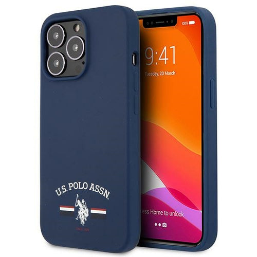 US Polo USHCP13XSFGV iPhone 13 Pro Max 6,7" granatowy/navy Silicone Collection — U.S. Polo Assn.