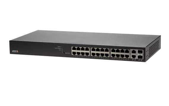 Switch AXIS Rack 1U 24x10Base-T / 100Base-TX / 1000Base-T 2x10/100/1000BASE-T/SFP combo 2xSFP 24xRJ45 PoE ports 24 01192-002