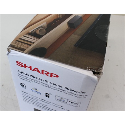 SALE OUT. Sharp AQUOS Wireless Surround Subwoofer | Sharp | AQUOS Surround Subwoofer | CP-AWS0101 | Wi-Fi | DAMAGED PACK