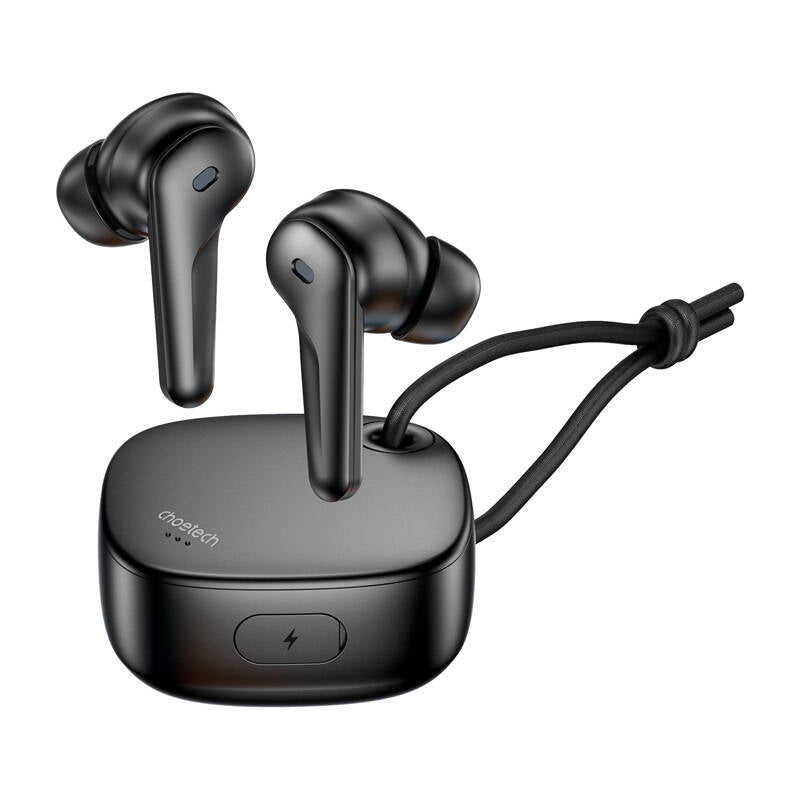 TWS Choetech BH-T17 ANC+ENC Wireless Headphones (black) - Image 1