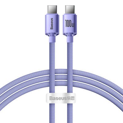 Baseus CAJY000605 USB-C - USB-C PD Cable 100W 5A 480Mb/s 1.2m - Purple