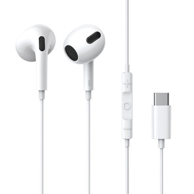 Baseus Encok C17 In-Ear Headphones with USB-C Cable and Microphone - White