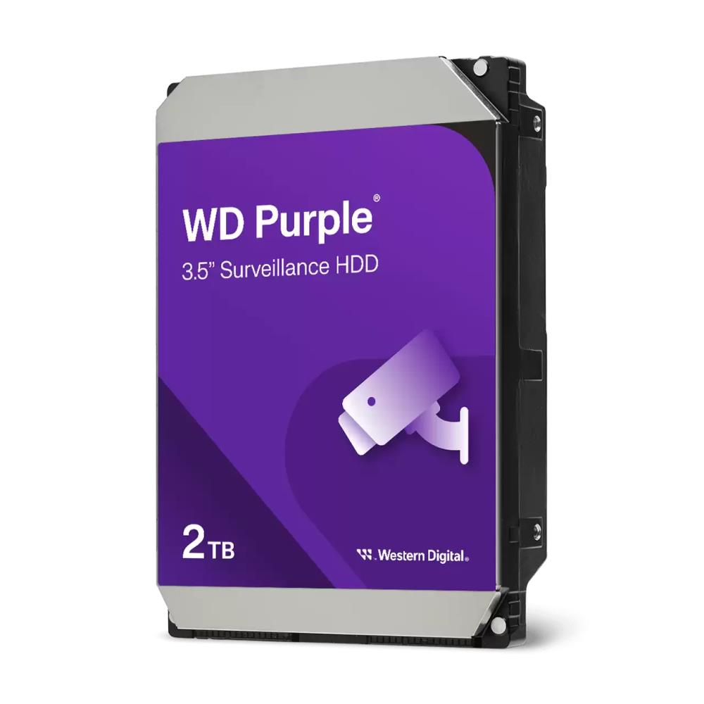 HDD WESTERN DIGITAL Purple 2TB SATA 256 MB 3,5" WD23PURZ
