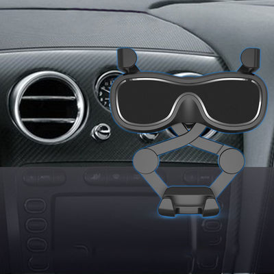Gravity smartphone car holder for air vent with air freshener black (YC06) — Hurtel
