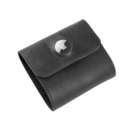 Fixed | Classic Wallet for AirTag | Apple | Genuine cowhide | Black | Dimensions of the wallet : 11 x 11.5 cm; Closing o