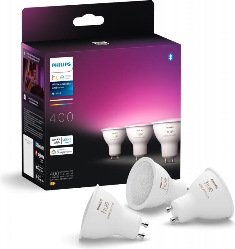 Smart Light Bulb PHILIPS Power consumption 4.2 Watts Luminous flux 400 Lumen 6500 K Bluetooth/ZigBee Beam angle 40 degrees 929003666503