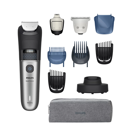 Philips | Beard Trimmer | BT7670/15 7000 Series | Cordless | Wet & Dry | Number of length steps 40 | Silver/Black