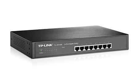 Switch TP-LINK Rack 8x10Base-T / 100Base-TX / 1000Base-T TL-SG1008