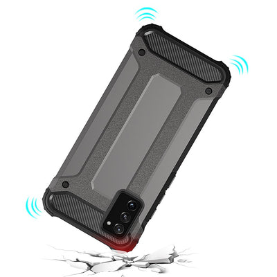 Hybrid Armor Case Tough Rugged Cover for Samsung Galaxy A03s black — Hurtel