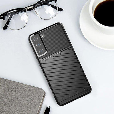 Thunder Case flexible armored cover for Samsung Galaxy S22 + (S22 Plus) black — Hurtel