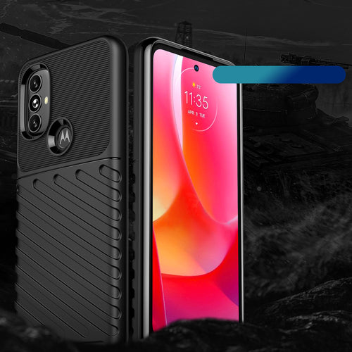 Thunder Case flexible armored cover for Motorola Moto G Power 2022 black — Hurtel