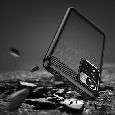 Carbon Case flexible case cover Xiaomi Redmi Note 11 Pro+ 5G (China) / 11 Pro 5G (China) / Mi11i HyperCharge / Poco X4 NFC bl