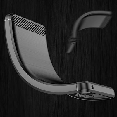 Carbon Case Flexible Cover Sleeve for Samsung Galaxy A53 5G black — Hurtel