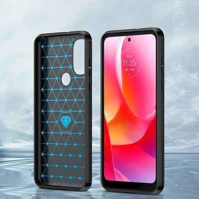 Carbon Case Flexible case cover Motorola Moto G Power 2022 black — Hurtel