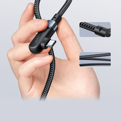 Acefast C5-03 Black USB-C - USB-C PD QC cable 100W 5A 480Mb/s 2m - black