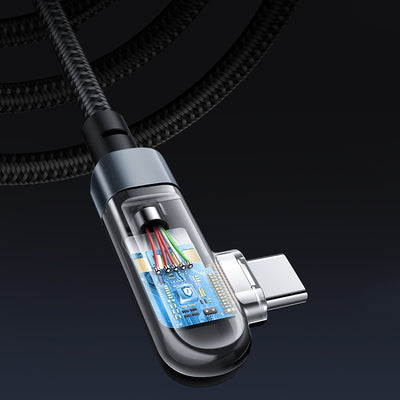 Acefast C5-03 Black USB-C - USB-C PD QC cable 100W 5A 480Mb/s 2m - black