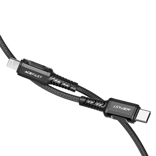 Acefast C1-01 Lightning - USB-C MFi PD cable 30W 3A 480Mb/s 1.2m - black