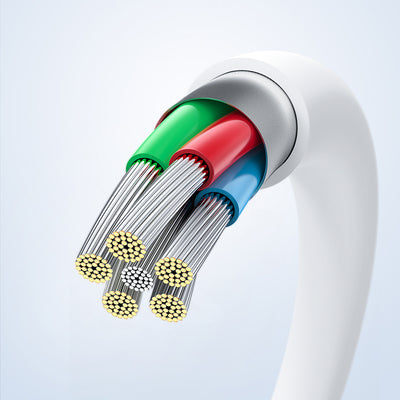 Acefast C3-03 USB-C - USB-C PD QC cable 60W 3A 480Mb/s 1.2m - white