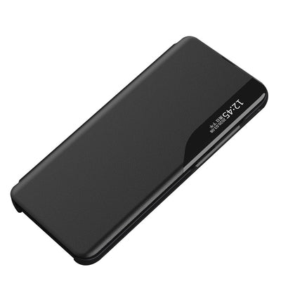 Eco Leather View Case Elegant Flip Cover Stand Function Poco M4 Pro 5G Black — Hurtel