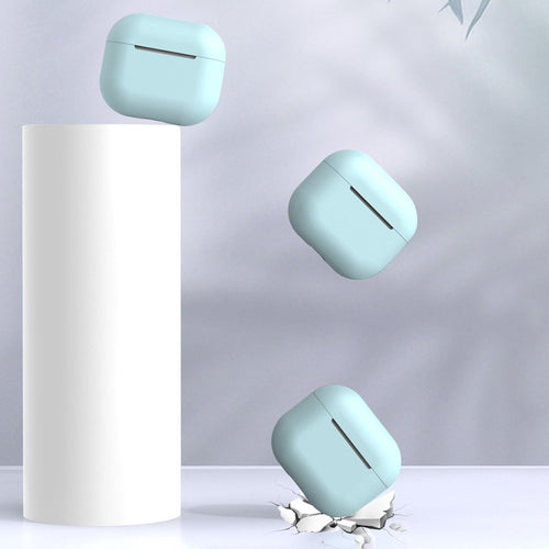 Case for AirPods 2 / AirPods 1 silicone soft cover for headphones blue (case C) — Hurtel
