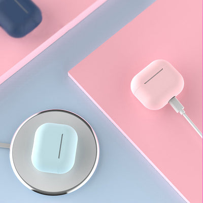 Case for AirPods 2 / AirPods 1 silicone soft cover for headphones white (case C) — Hurtel