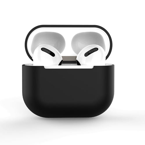 Case for AirPods 2 / AirPods 1 silicone soft cover for headphones black (Case C) — Hurtel