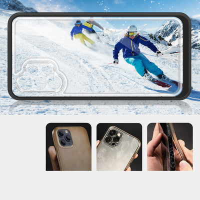 Clear 3in1 Case for Samsung Galaxy A72 4G Frame Gel Cover Black — Hurtel