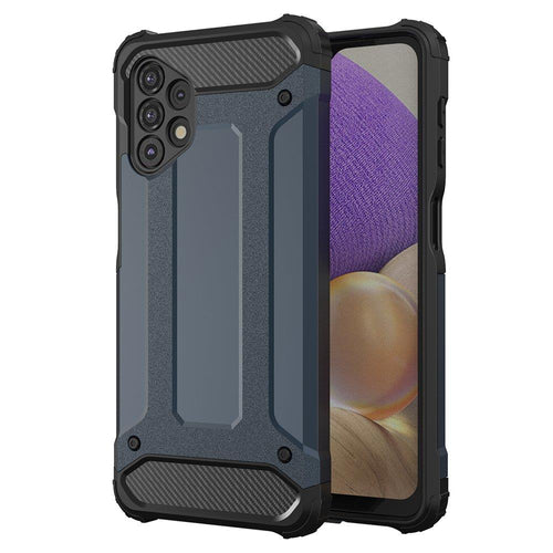 Hybrid Armor Case Tough Rugged Cover for Samsung Galaxy A73 blue — Hurtel