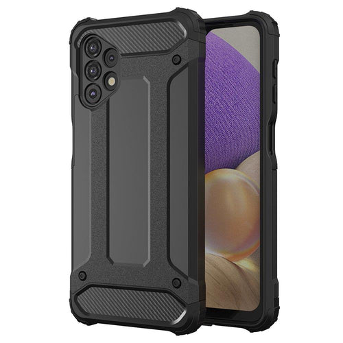 Hybrid Armor Case Tough Rugged Cover for Samsung Galaxy A73 black — Hurtel