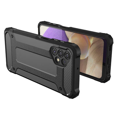 Hybrid Armor Case Tough Rugged Cover for Samsung Galaxy A73 black — Hurtel