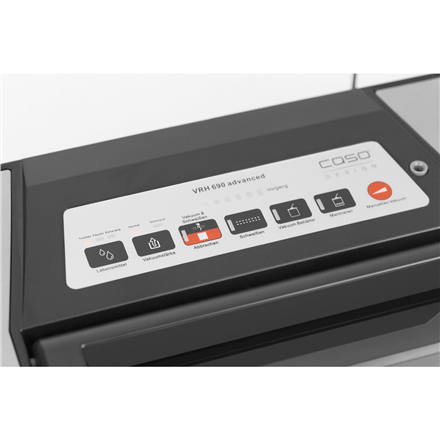 Caso | Bar Vacuum sealer | VR 690 advanced | Power 130 W | Temperature control | Black/Stainless steel