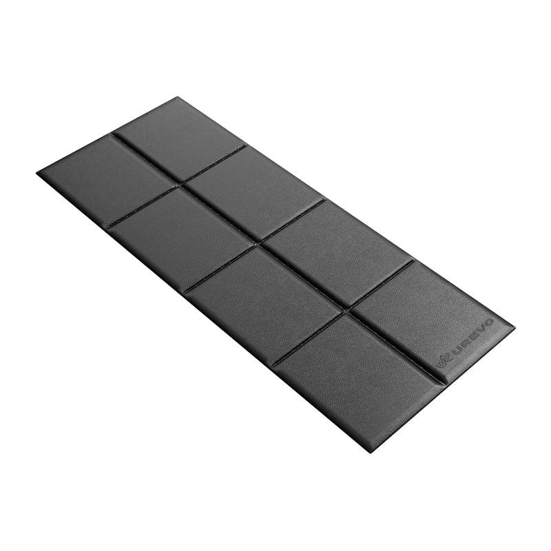 Urevo fitness equipment mat, 160 cm x 65 cm (black) - Image 1