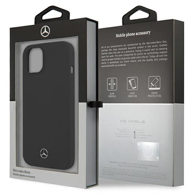 Mercedes Silicone Line Case for iPhone 13 mini - Black