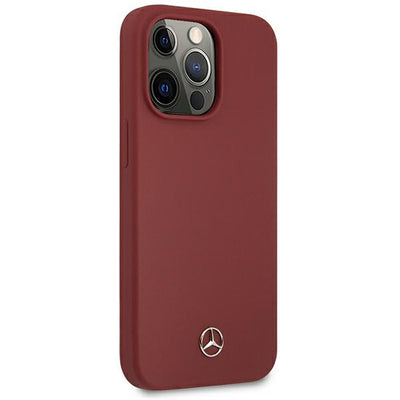 Mercedes Silicone Line Case for iPhone 13 Pro Max - Red