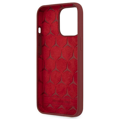 Mercedes Silicone Line Case for iPhone 13 Pro Max - Red