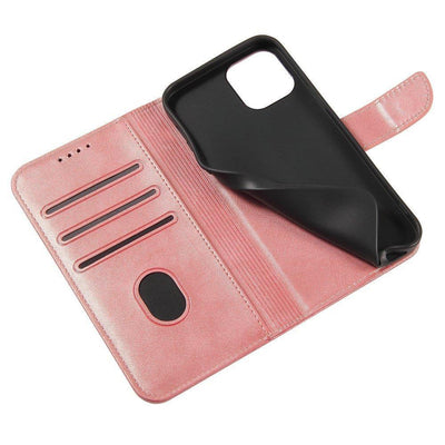 Magnet Case elegant case case cover with a flap and stand function Poco M4 Pro 5G pink — Hurtel