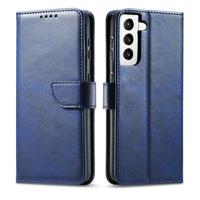 Magnet Case Elegant Case Cover Flip Cover Samsung Galaxy S22 + (S22 Plus) Blue — Hurtel