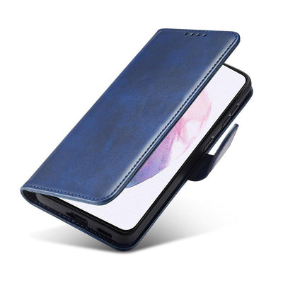 Magnet Case Elegant Case Cover Flip Cover Samsung Galaxy S22 + (S22 Plus) Blue — Hurtel